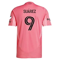 Maillot de joueur authentique adidas Luis Suárez Inter Miami CF 2025 Euforia rose clair pour homme