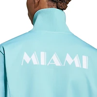 Men's adidas Originals Aqua Inter Miami CF 2024 Anthem Full-Zip Jacket