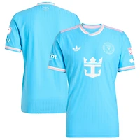 Maillot authentique third adidas Originals bleu Inter Miami CF 2025 pour homme avec écusson
