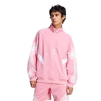 Men's adidas Originals  Light Pink Inter Miami CF Culturewear Collection Half-Zip Top