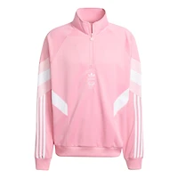 Men's adidas Originals  Light Pink Inter Miami CF Culturewear Collection Half-Zip Top