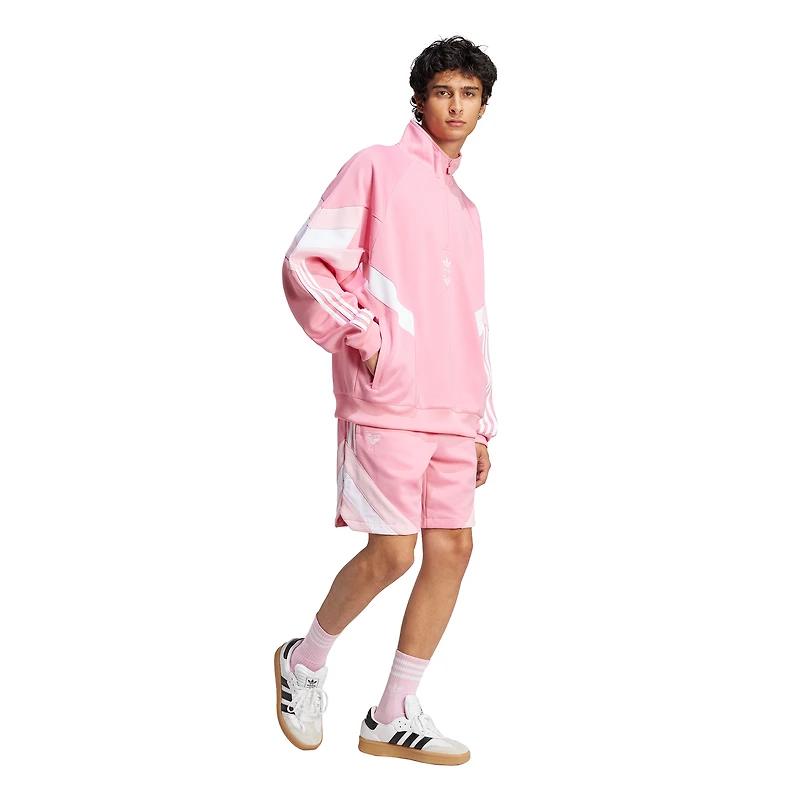 Men's adidas Originals Light Pink Inter Miami CF Culturewear Collection Half-Zip Top