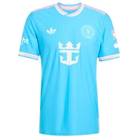 Maillot de joueur authentique Inter Miami CF 2025 bleu adidas Originals Lionel Messi pour homme