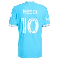 Maillot de joueur authentique Inter Miami CF 2025 bleu adidas Originals Lionel Messi pour homme