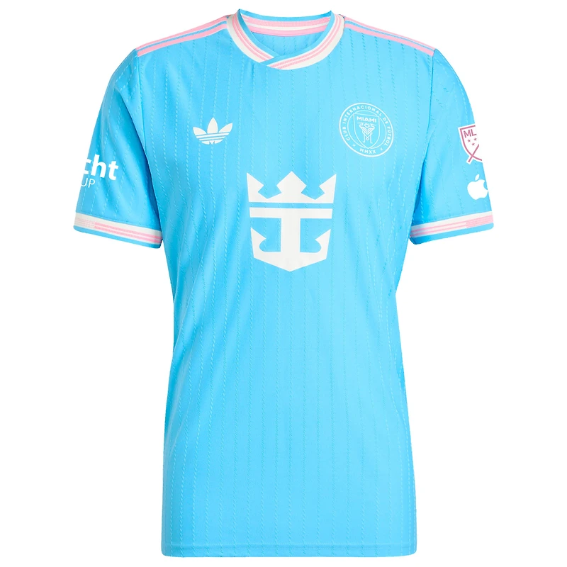 Maillot De joueur authentique Inter Miami CF 2025 bleu adidas Originals Rodrigo Paul pour homme