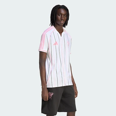 Men's adidas Originals White Inter Miami CF Full-Button Baseball Shirt