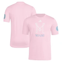 T-shirt adidas rose pour homme, collection Archives Inter Miami CF 2025