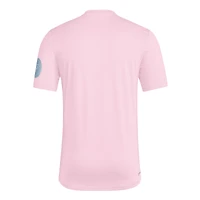 T-shirt adidas rose pour homme, collection Archives Inter Miami CF 2025