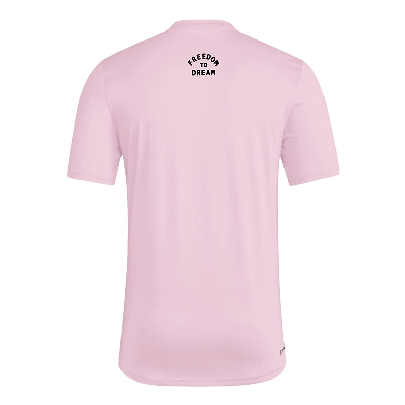 Men's adidas Pink Inter Miami CF 2025 Jersey Hook AEROREADY T-Shirt