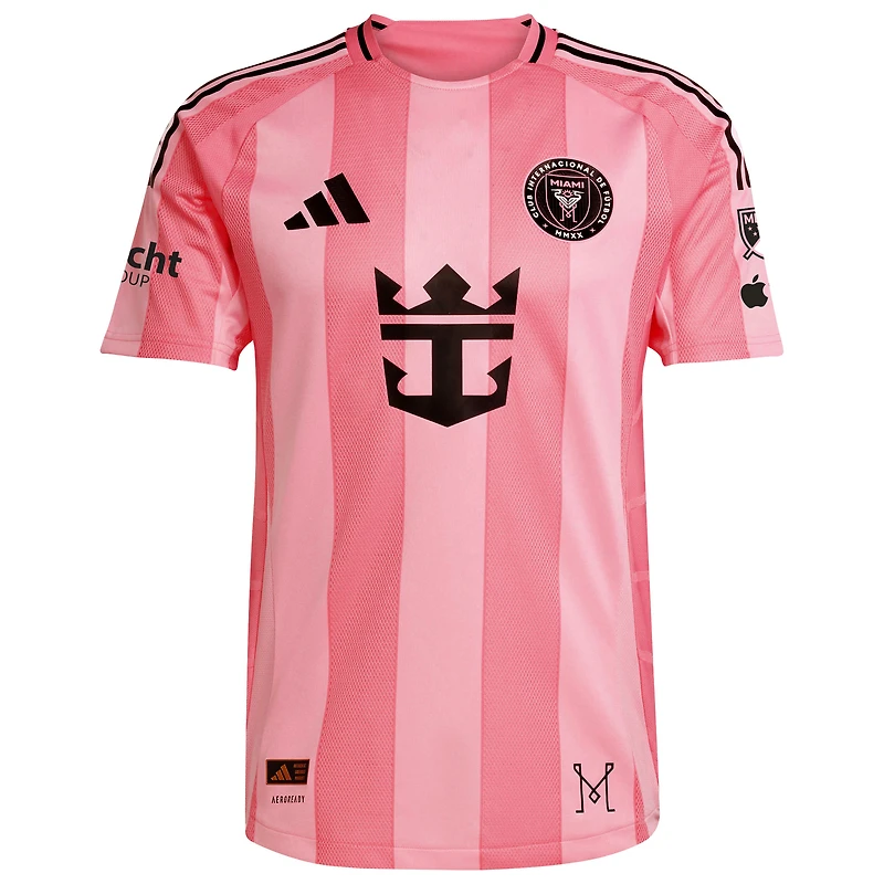 Maillot De joueur authentique Inter Miami CF 2025 Euforia rose clair pour homme adidas Rodrigo Paul