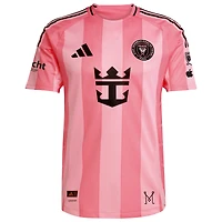 Maillot De joueur authentique Inter Miami CF 2025 Euforia rose clair pour homme adidas Rodrigo Paul