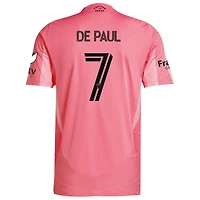 Maillot De joueur authentique Inter Miami CF 2025 Euforia rose clair pour homme adidas Rodrigo Paul