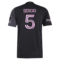 Men's adidas Sergio Busquets Black Inter Miami CF 2025 The Fortitude Kit Authentic Player Jersey