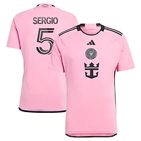 Men's adidas Sergio Busquets Pink Inter Miami CF 2024 2getherness Replica Player Jersey