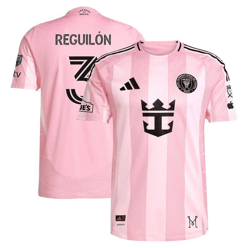 Men's adidas Sergio Reguilón Pink Inter Miami CF 2025  On-Field Authentic Jersey