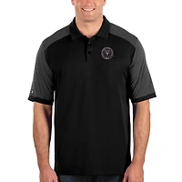 Men's Antigua Black Inter Miami CF Big & Tall Engage Polo