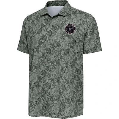 Men's Antigua Black Inter Miami CF Tampa Button-Up Shirt