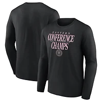 Men's Black Inter Miami CF 2025 MLS Eastern Conference Champions Long Sleeve T-Shirt