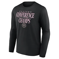 Men's Black Inter Miami CF 2025 MLS Eastern Conference Champions Long Sleeve T-Shirt