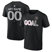 T-shirt personnalisé noir Inter Miami CF Goal pour homme