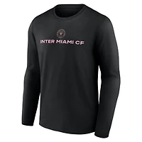 Men's  Black Inter Miami CF Shielded Long Sleeve T-Shirt