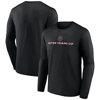Men's  Black Inter Miami CF Shielded Long Sleeve T-Shirt