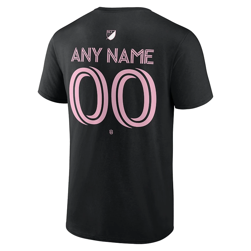 T-shirt personnalisé authentique noir Inter Miami CF pour homme
