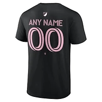 T-shirt personnalisé authentique noir Inter Miami CF pour homme