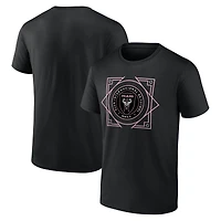 T-shirt noir pour homme avec slogan de l'équipe Inter Miami CF