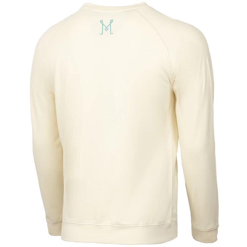 Men's Cream Inter Miami CF  Heron Lightweight Pullover Sweatshirt