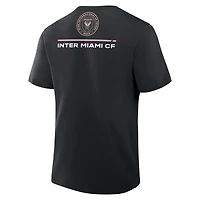 T-shirt noir Inter Miami CF pour homme Fanatics avec coup de pied coin Legacy