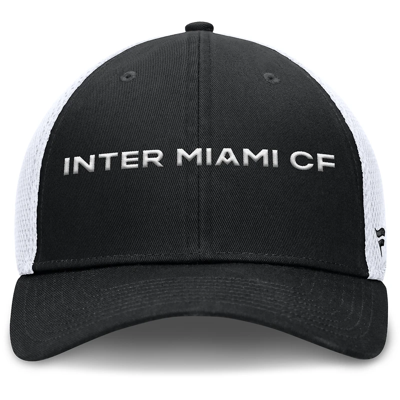 Casquette Fanatics noire Inter Miami CF Rocket Flex pour homme