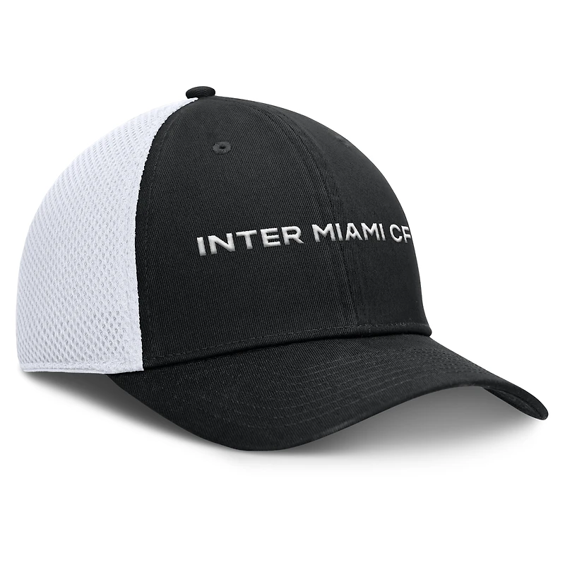 Casquette Fanatics noire Inter Miami CF Rocket Flex pour homme