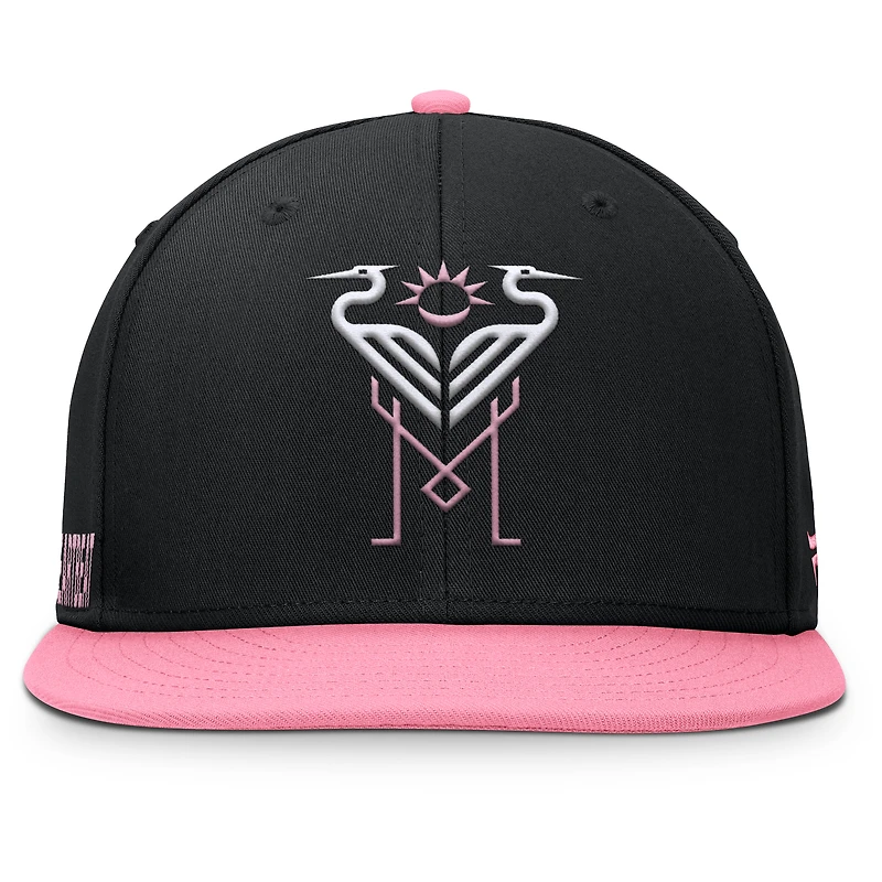 Casquette snapback noire Inter Miami CF Sitter pour homme Fanatics