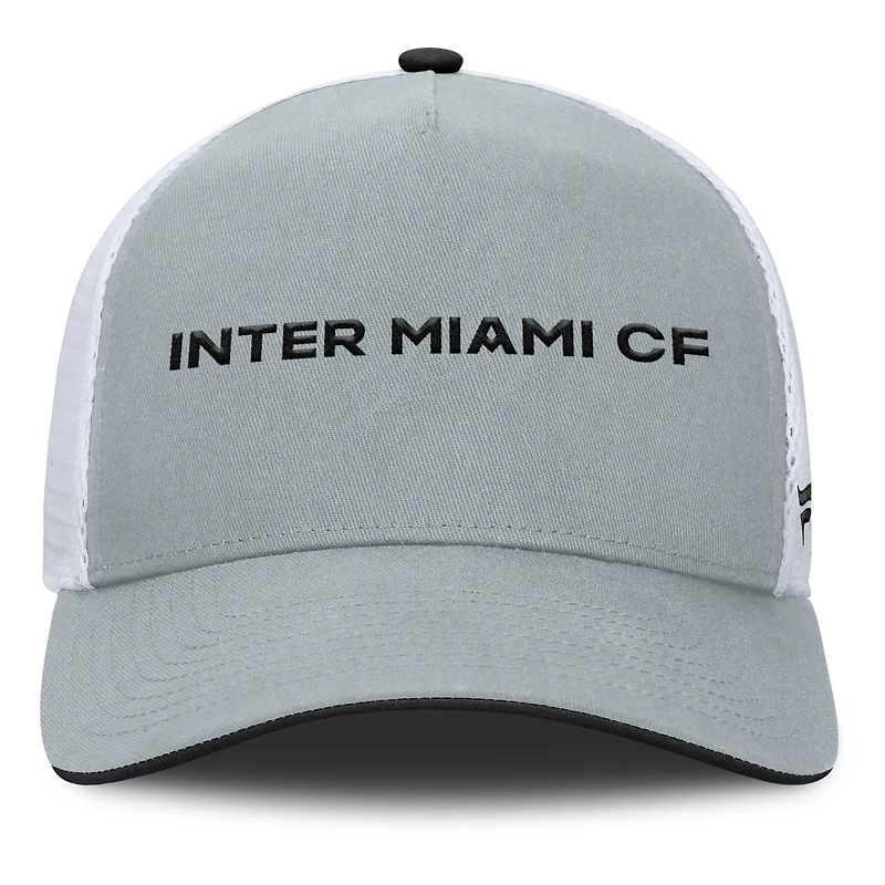 Casquette trucker ajustable Fanatics grise Inter Miami CF pour homme