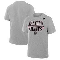Men's Fanatics  Heather Gray Inter Miami CF 2025 MLS Eastern Conference Champions Locker Room T-Shirt