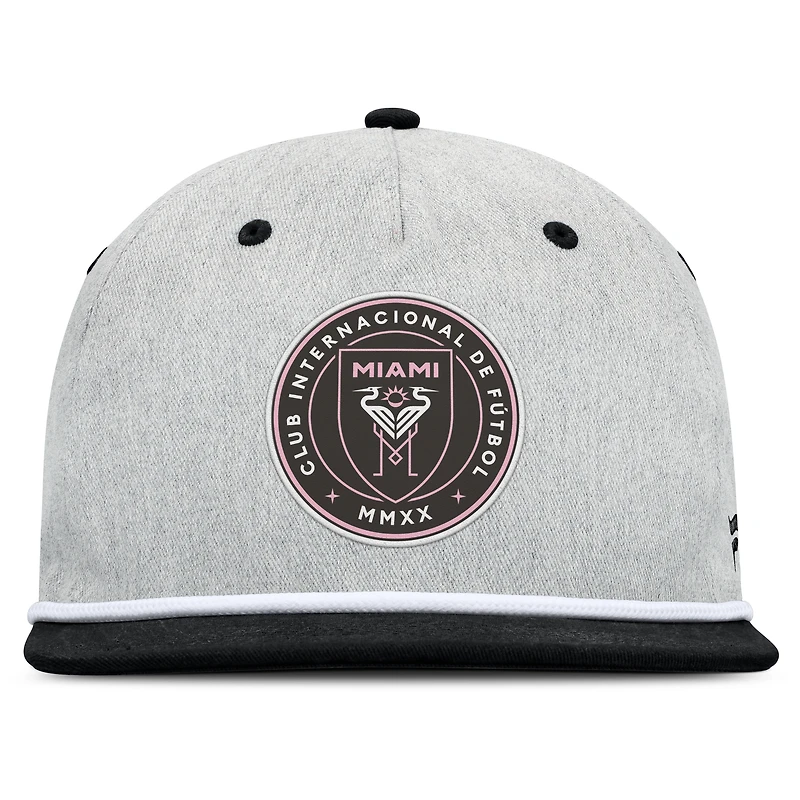Casquette snapback de golfeur Inter Miami CF Chip pour homme, gris chiné, Fanatics