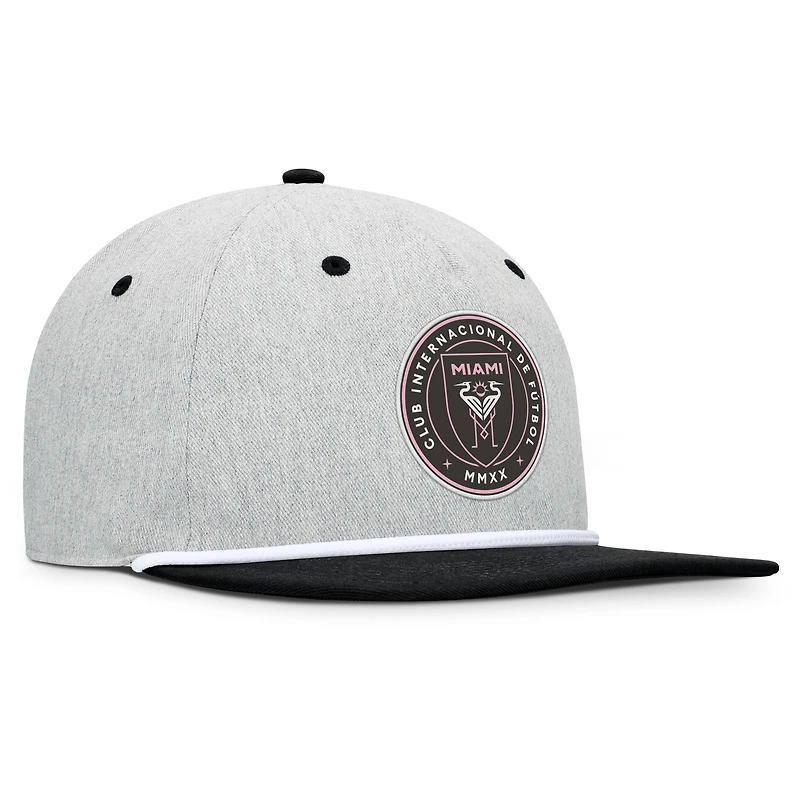 Casquette snapback de golfeur Inter Miami CF Chip pour homme, gris chiné, Fanatics