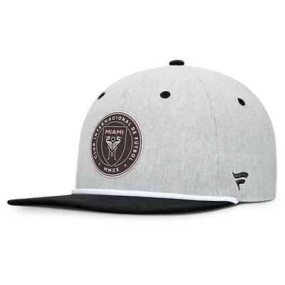 Casquette snapback de golfeur Inter Miami CF Chip pour homme, gris chiné, Fanatics