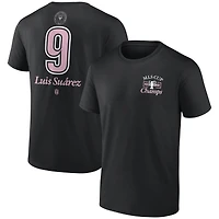 Men's Luis Suarez Black Inter Miami CF 2025 MLS Cup Champions Name & Number T-Shirt