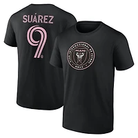 Men's Luis Suarez Black Inter Miami CF Authentic Stack Name & Number T-Shirt