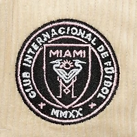 Men's Mitchell & Ness Cream Inter Miami CF Corduroy Off Pro Crown Adjustable Hat