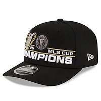 Men's New Era  Black Inter Miami CF 2025 MLS Cup Champions Locker Room 9SEVENTY Adjustable Hat
