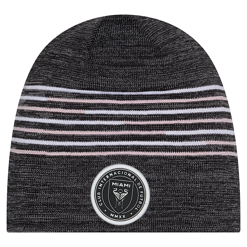 Bonnet tricoté noir New Era Inter Miami CF 2026 pour homme
