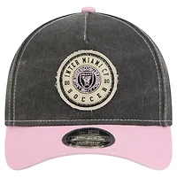 Men's New Era  Black Inter Miami CF Jersey Hook 9FORTY Adjustable Hat