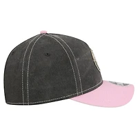 Casquette ajustable New Era Inter Miami CF noire pour homme, modèle Hook 9FORTY
