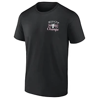 T-shirt noir pour homme Rodrigo de Paul Inter Miami CF Champions la Coupe MLS 2025, avec nom et numéro