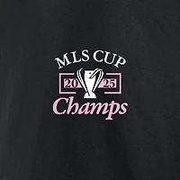 Men's Sergio Busquets Black Inter Miami CF 2025 MLS Cup Champions Name & Number T-Shirt