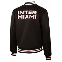 Men's Sport Design Sweden  Black Inter Miami CF Varsity Legacy Full-Snap Jacket