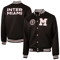 Veste universitaire Inter Miami CF Legacy noire à boutons-pression pour homme, de marque Sport Design Sweden.